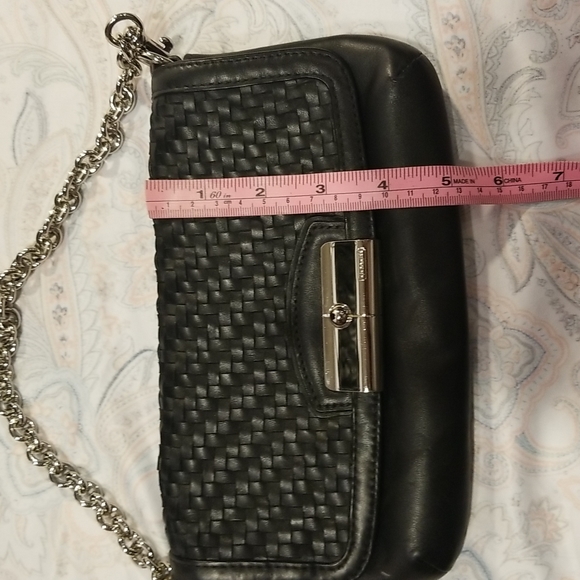 Black Woven Coach Tote & Matching Clutch - Picture 9 of 15